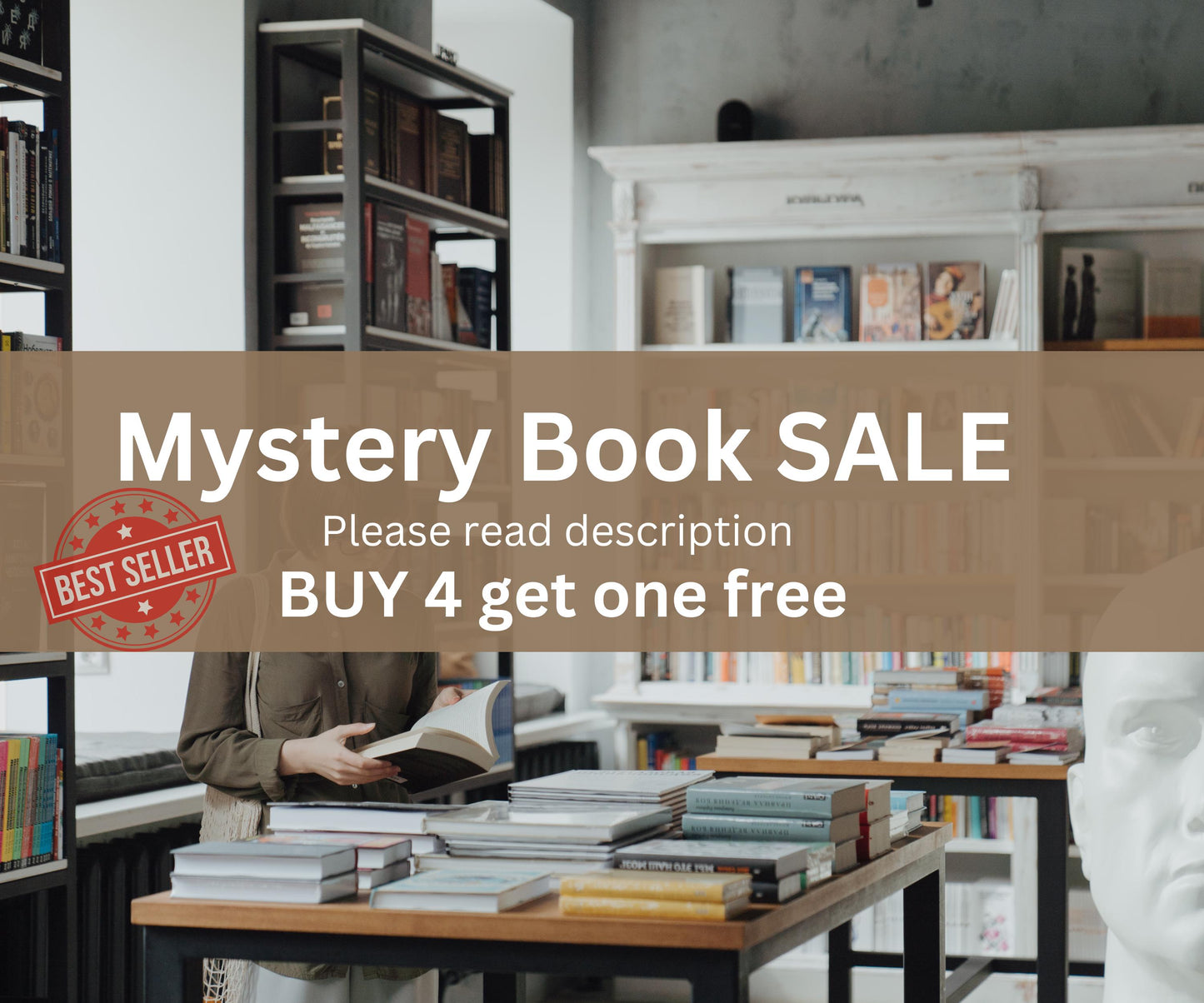 Old Vintage Mystery Books | Mystery Box | Grab Bag Gifts | Curiosity Boxes | Thrifted Books For Sale