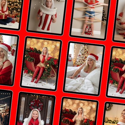 15 Christmas AI Photo Prompts – Gemini Holiday Portrait Pack | Instant Download