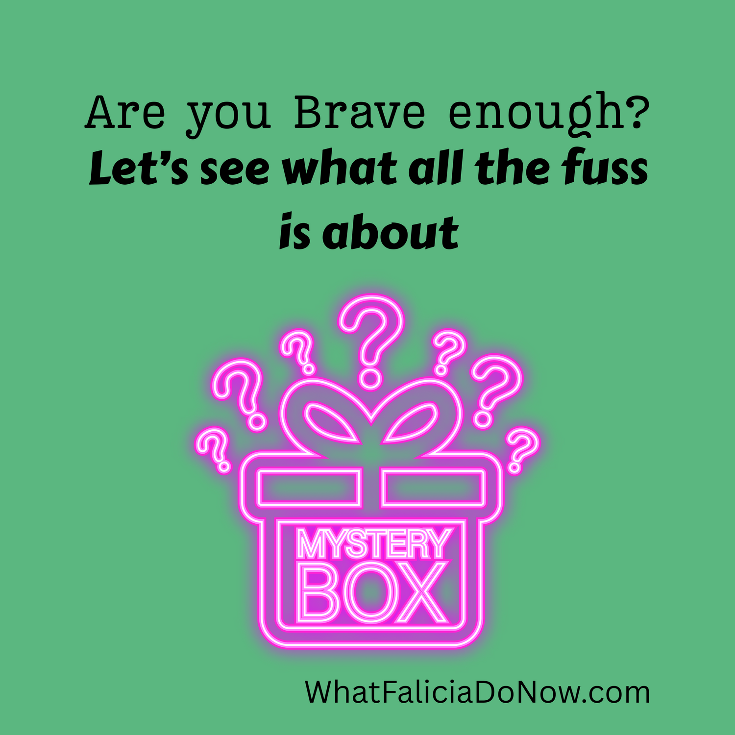 Mystery Boxes, Falicia Nealy
