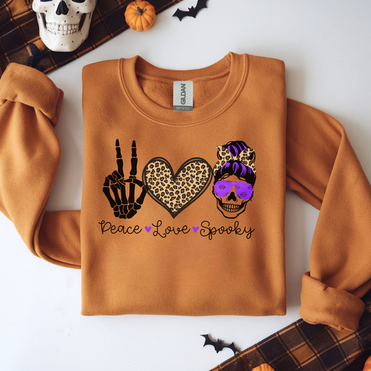 Cute Peace Love Spooky Shirt