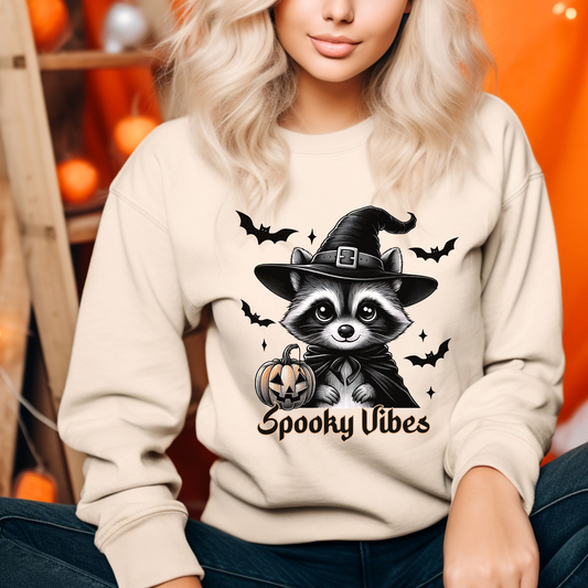 Funny Racoon Spooky Vibes