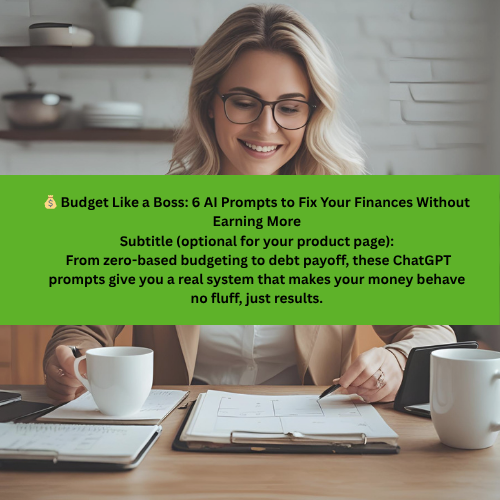 💰 Budget Like a Boss: 6 AI Prompts to Fix Your Finances Without Earning More