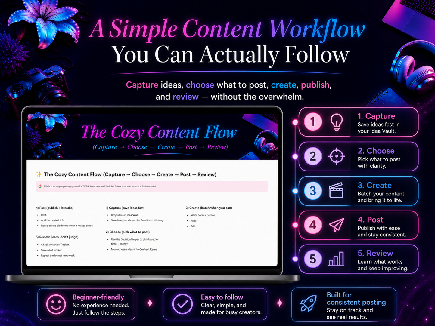 Content Creator Social Media Notion Template