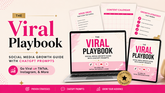 The Viral Playbook — Social Media Growth Guide with ChatGPT Prompts | Go Viral on TikTok, Instagram, & More