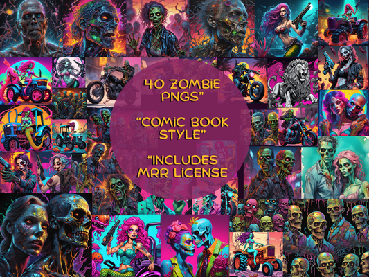 Halloween Digital Design Bundle – Master Resell Rights (MRR) 40 images
