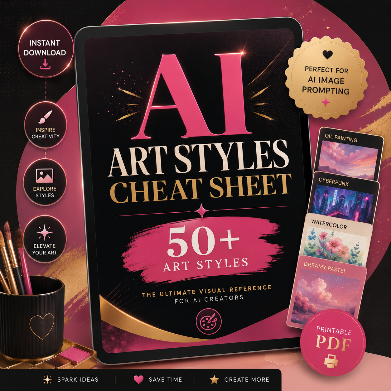AI Art Styles Cheat Sheet – 50+ Art Styles