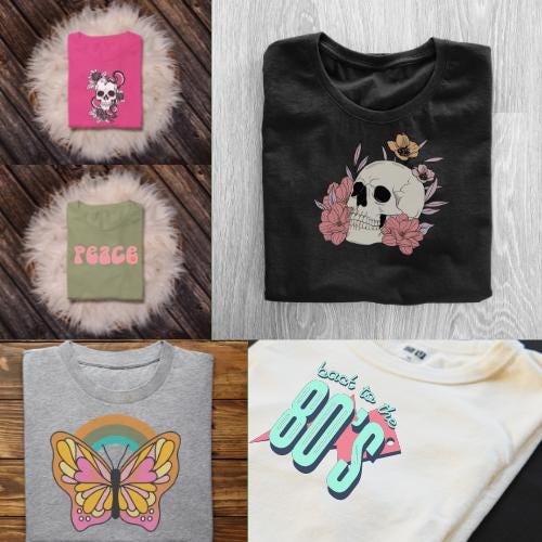 Fun Mystery T Shirts, Vintage Thrifted Clothing, 80s Vibes, Unisex Shirt Style, Short Sleeve Shirts, Funny Graphic Shirt Designs