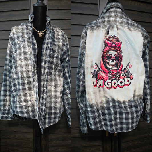 Custom Bleached & Distressed Vintage Flannels – Personalize Your Own Design!