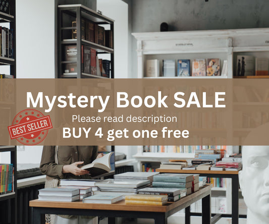 Old Vintage Mystery Books | Mystery Box | Grab Bag Gifts | Curiosity Boxes | Thrifted Books For Sale