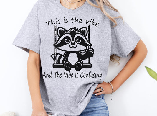 Funny Raccoon Tee Shirt | Shirt With Funny Sayings | Funny T-shirt | Raccoon Graphical Tee-shirt