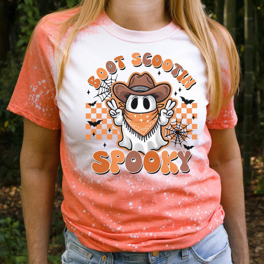 Western Halloween, Retro Ghost T-shirt, Halloween Ghost Tee Shirt, Spooky Season Shirt, Funny Halloween Ghost Shirt