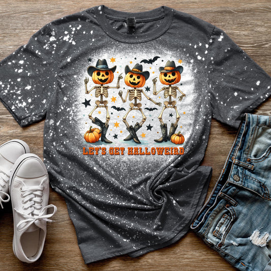 Halloween Pumpkin T-shirt, Halloween Ghost Tee Shirt, Spooky Season Shirt, Cowboy Skeleton Halloween Shirt