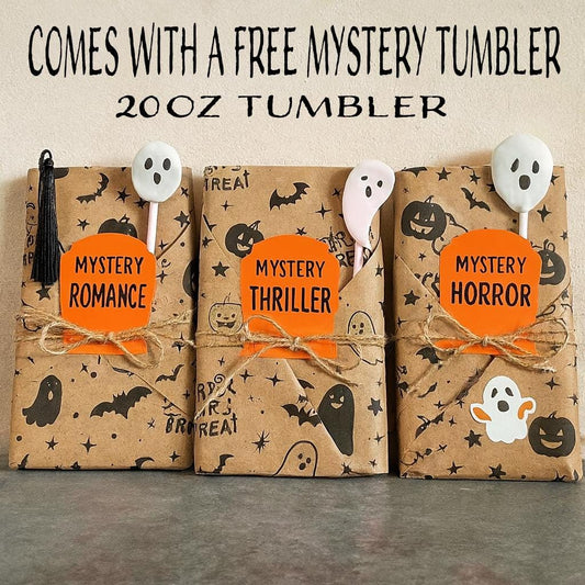 Halloween Mystery Blind Date with a Book – Spooky & Cozy Bookish Gift – Surprise Romance, Fantasy, Thriller, or Sci-Fi for Book Lovers