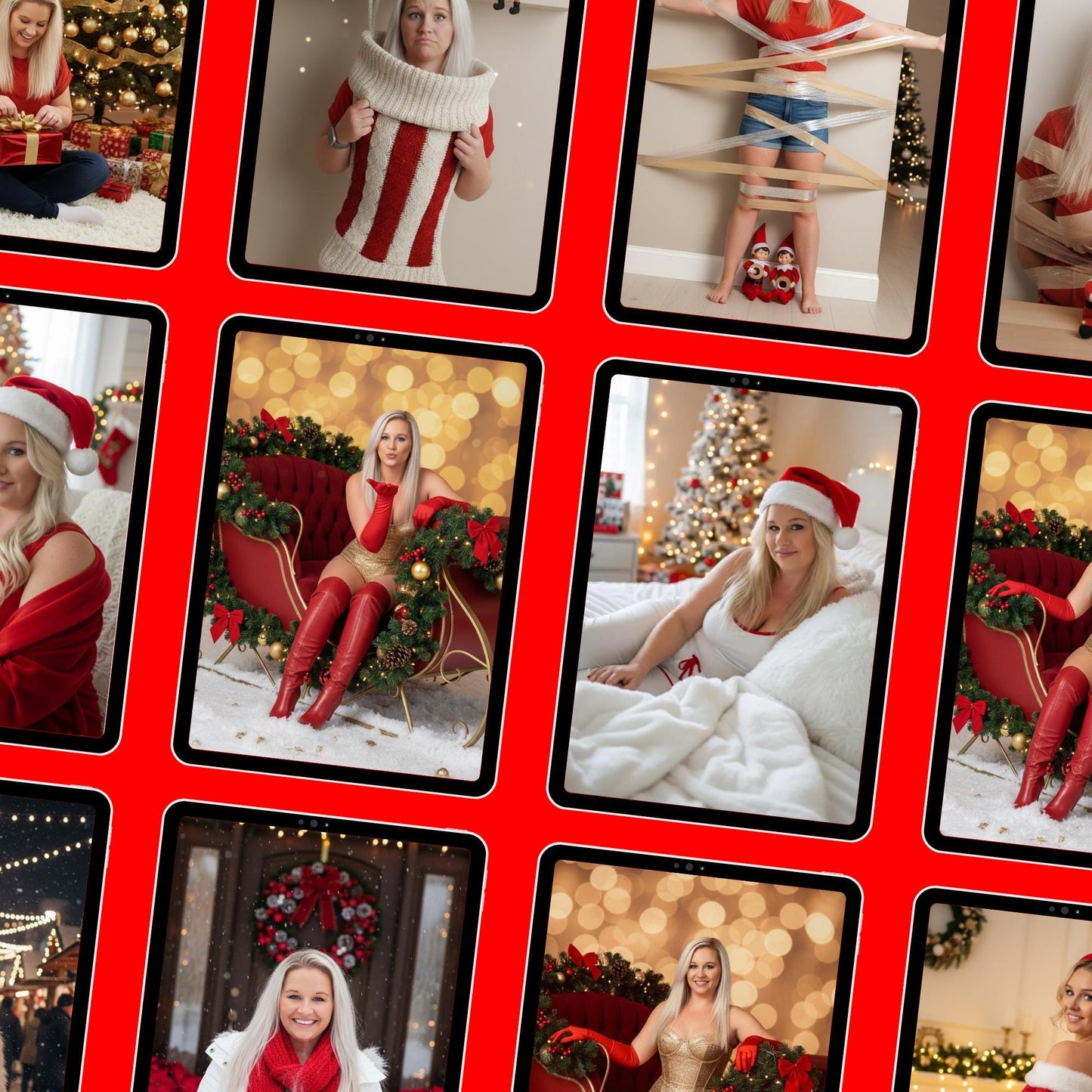 15 Christmas AI Photo Prompts – Gemini Holiday Portrait Pack | Instant Download