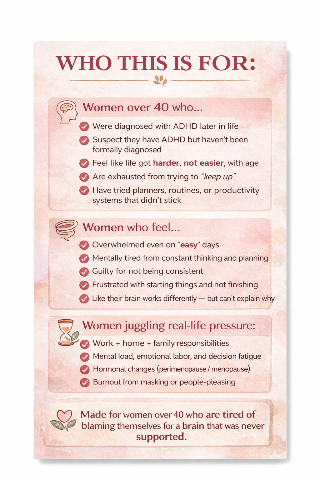 ADHD workbook for women